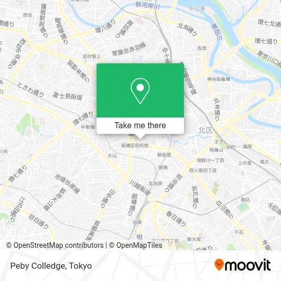 Peby Colledge map