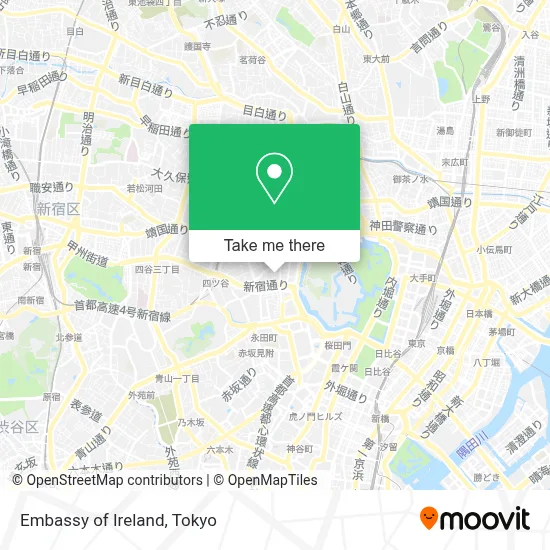 Embassy of Ireland map