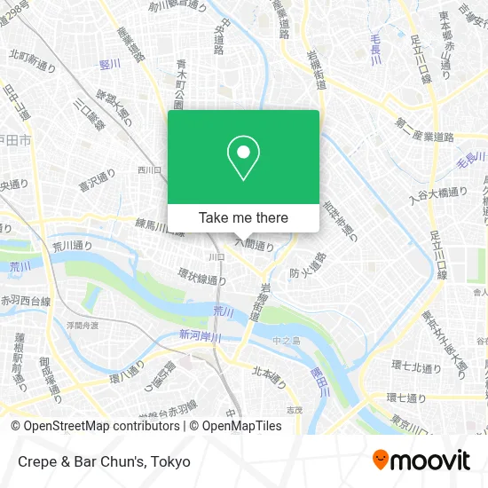 Crepe & Bar Chun's map