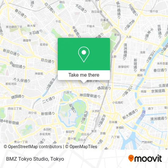 BMZ Tokyo Studio map