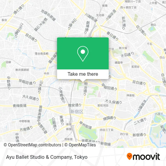 Ayu Ballet Studio & Company map