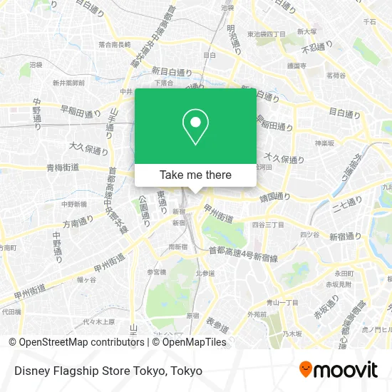 Disney Flagship Store Tokyo map