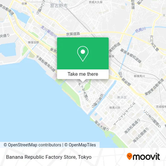 Banana Republic Factory Store map