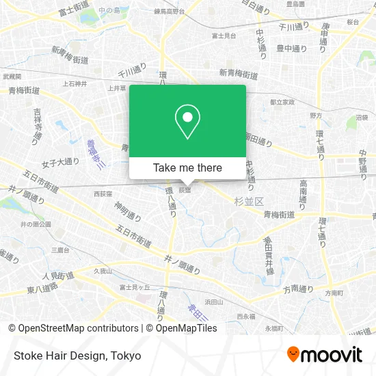 Stoke Hair Design map