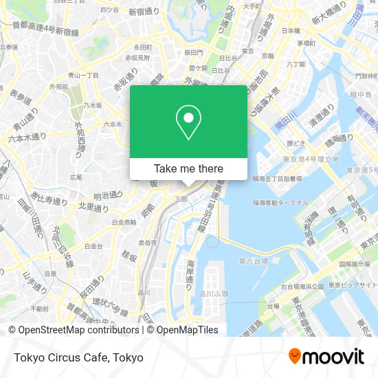 Tokyo Circus Cafe map