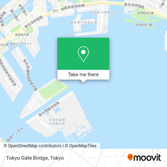Tokyo Gate Bridge map