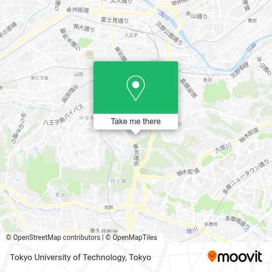 Tokyo University of Technology map