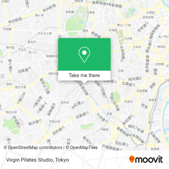 Virgin Pilates Studio map