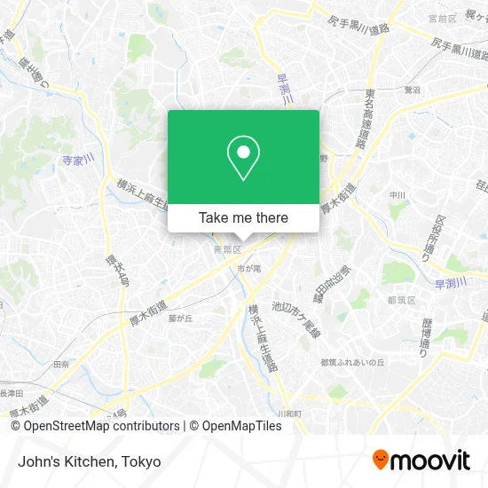 John's Kitchen map