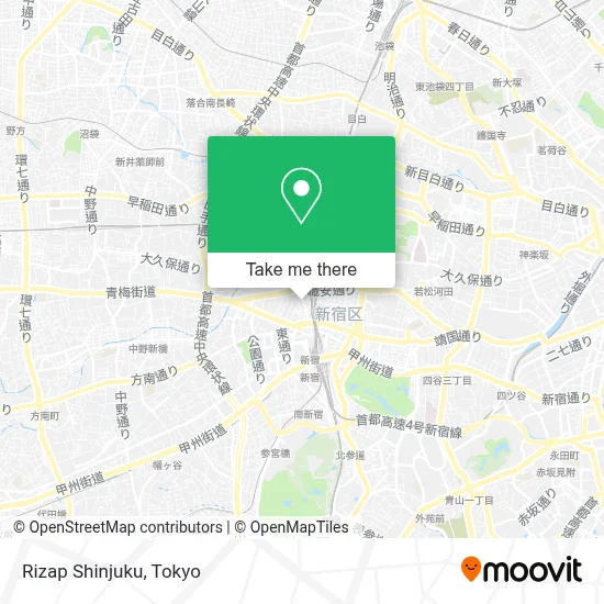 Rizap Shinjuku map