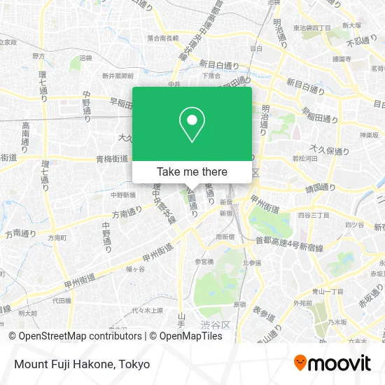 Mount Fuji Hakone map