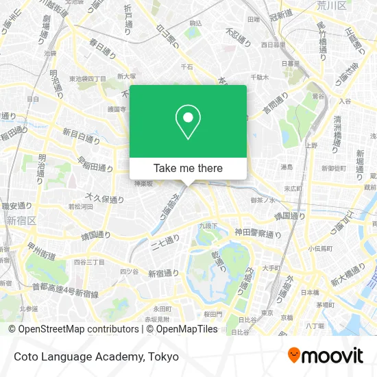 Coto Language Academy map