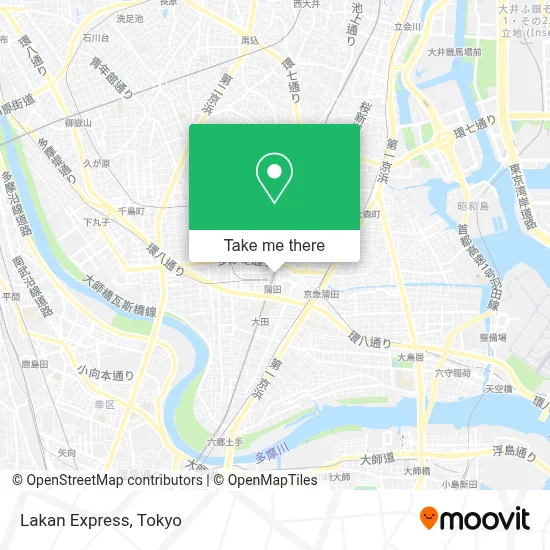Lakan Express map