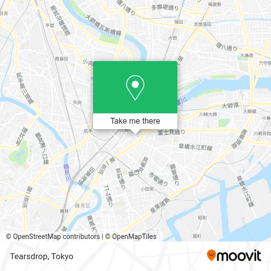 Tearsdrop map
