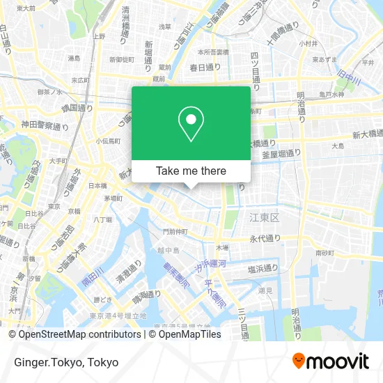 Ginger.Tokyo map