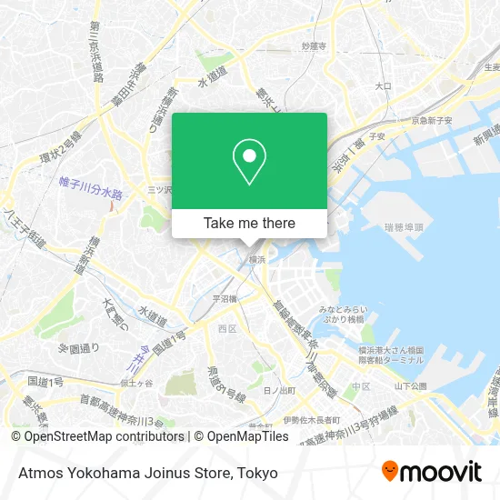 Atmos Yokohama Joinus Store map