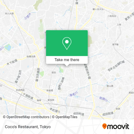 Coco's Restaurant map
