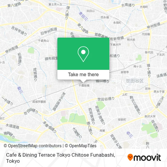 Cafe & Dining Terrace Tokyo Chitose Funabashi map