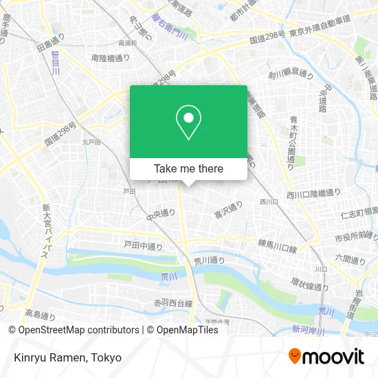 Kinryu Ramen map