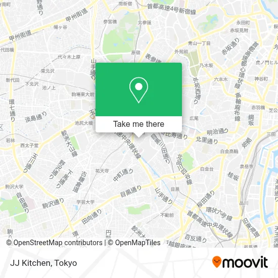 JJ Kitchen map