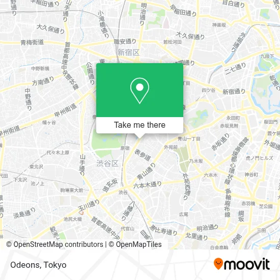 Odeons map