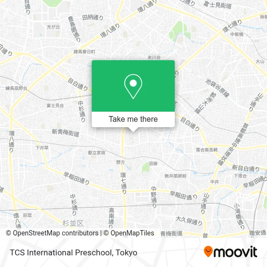 TCS International Preschool map