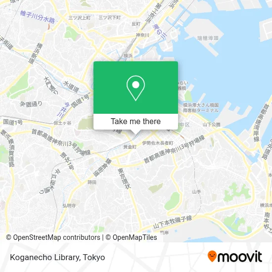Koganecho Library map