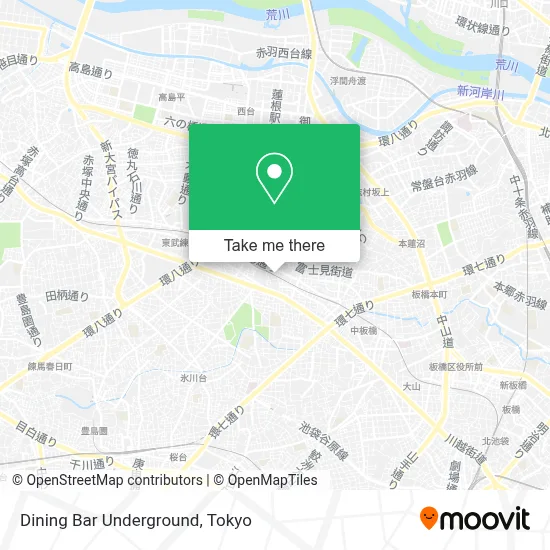 Dining Bar Underground map