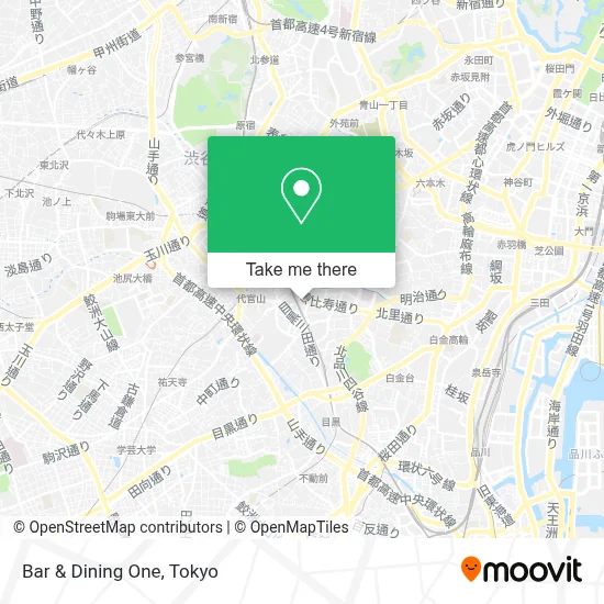 Bar & Dining One map