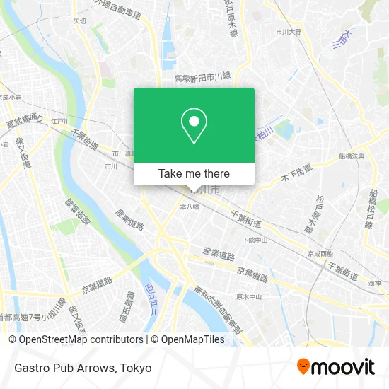 Gastro Pub Arrows map