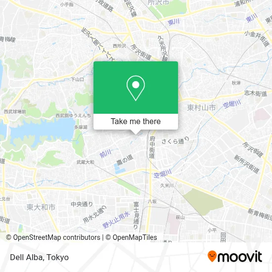 Dell Alba map