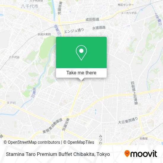 Stamina Taro Premium Buffet Chibakita map
