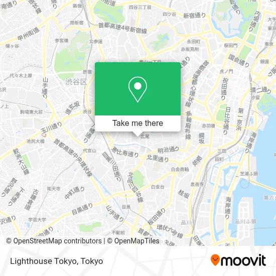 Lighthouse Tokyo map