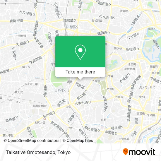 Talkative Omotesando map