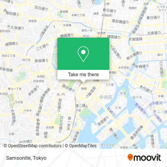 Samsonite map