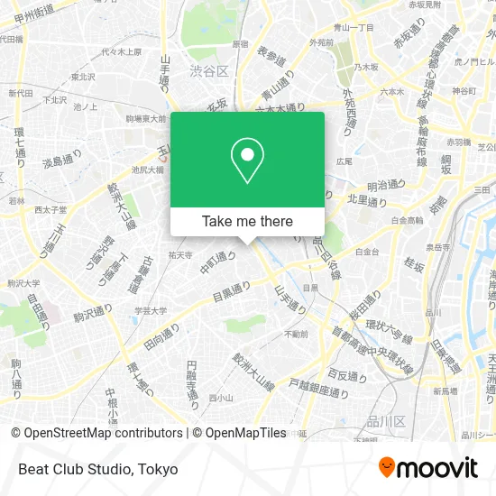 Beat Club Studio map