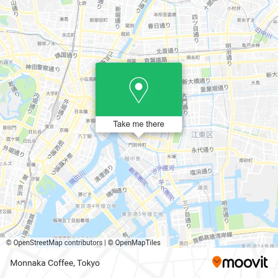 Monnaka Coffee map