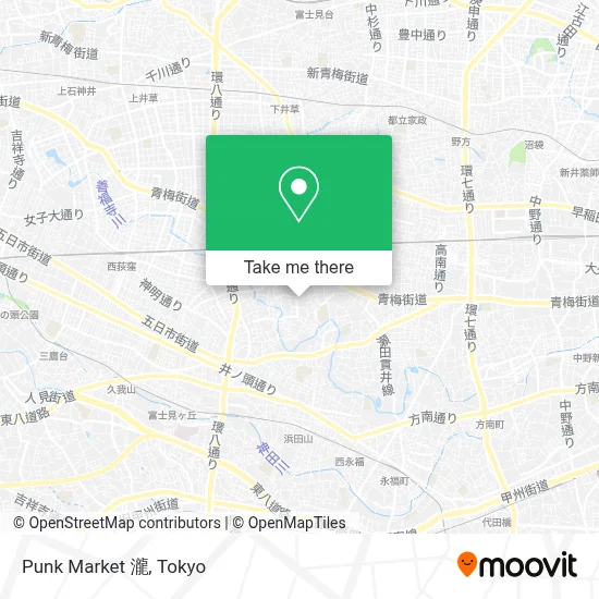 Punk Market 瀧 map
