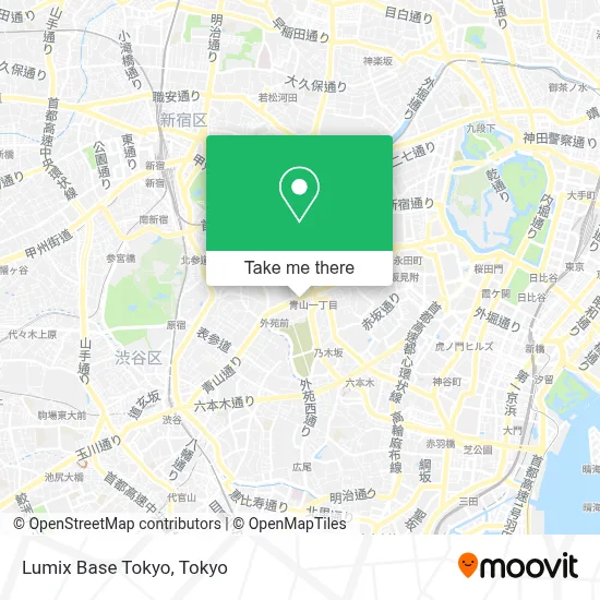 Lumix Base Tokyo map
