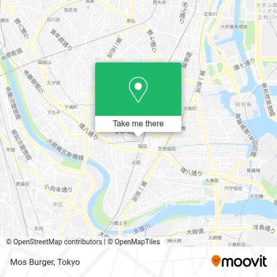 Mos Burger map