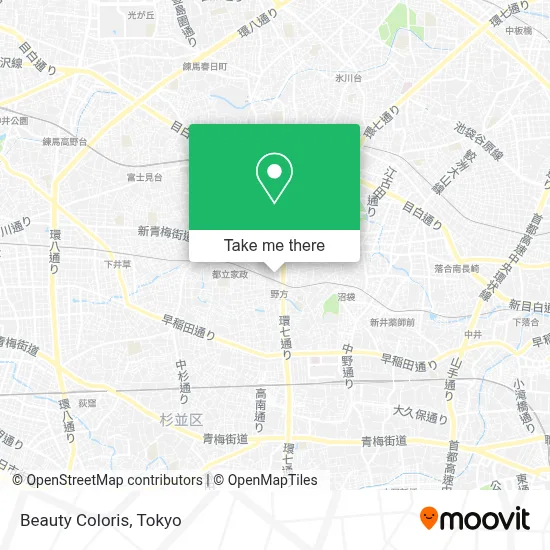Beauty Coloris map