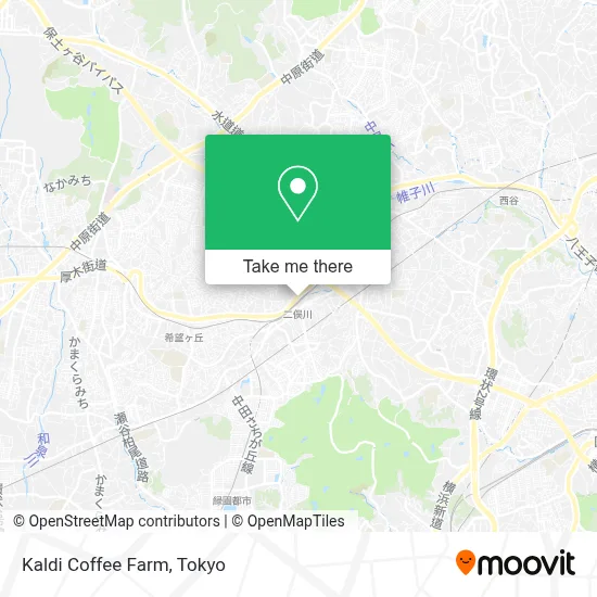 Kaldi Coffee Farm map