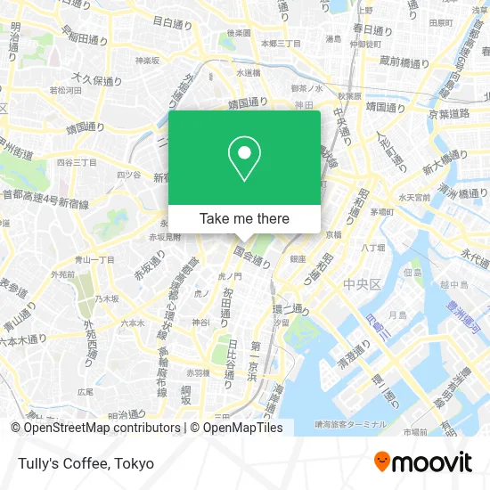 Tully's Coffee map