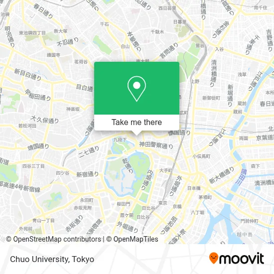 Chuo University map