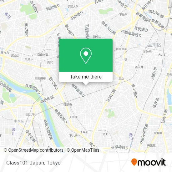 Class101 Japan map