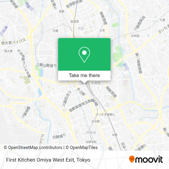 First Kitchen Omiya West Exit map