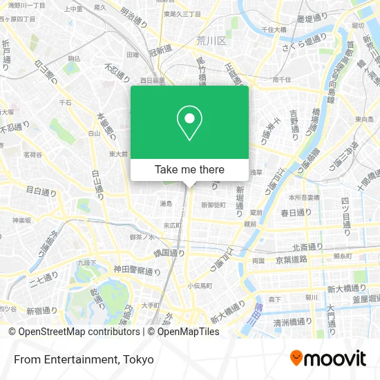 From Entertainment map