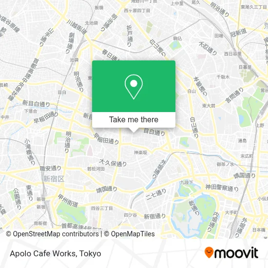 Apolo Cafe Works map
