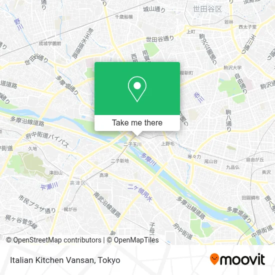 Italian Kitchen Vansan map