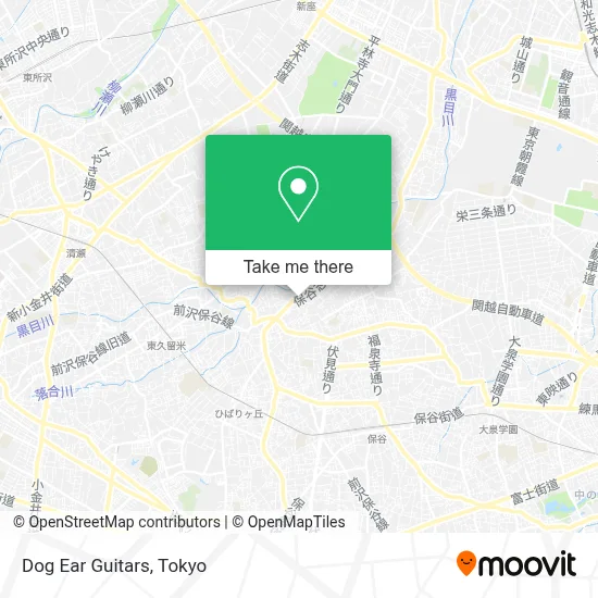 Dog Ear Guitars map